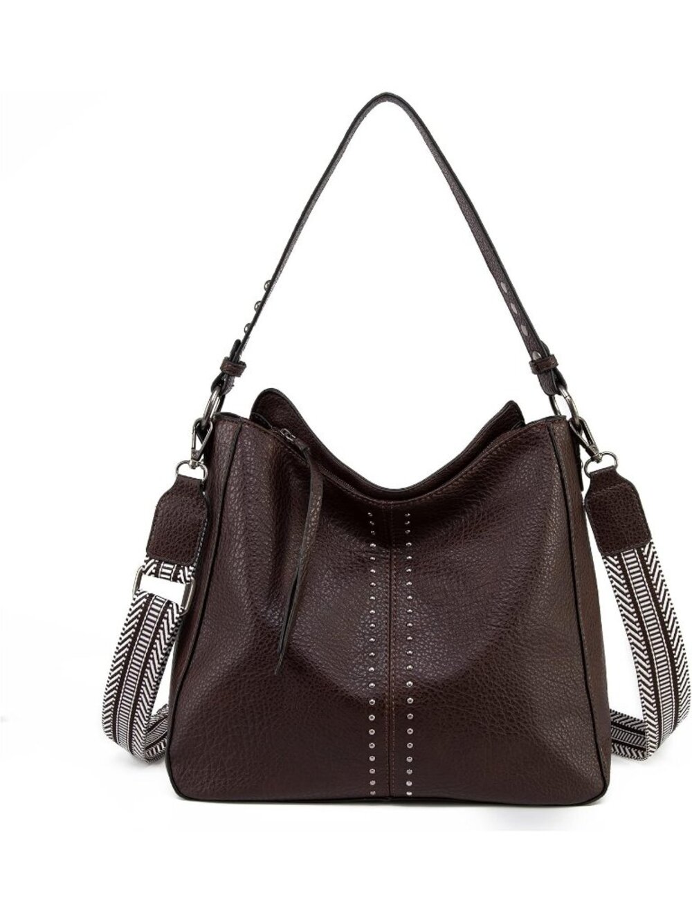Women's Guitar Coffee Hobo Bucket Bag Top Handle Satchel Shoulder Purse Handbag